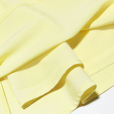 Mingmingxi 2024 Summer Lovely A Line Dress Yellow Sexy Party Dresses Hollow Out Lace Up Elegant Holiday Dress Women - Smarsty