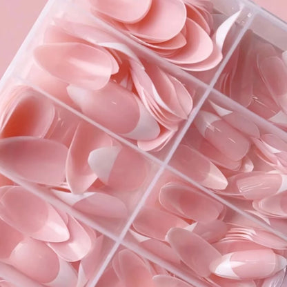 120pcs White French Fake Nails for Chic Style - Smarsty