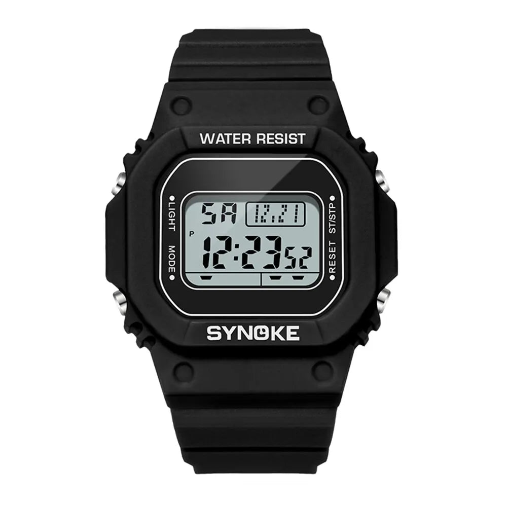 SYNOKE Outdoor Military Digital Watch for Men Waterproof Luminous Sports Timepiece - Smarsty