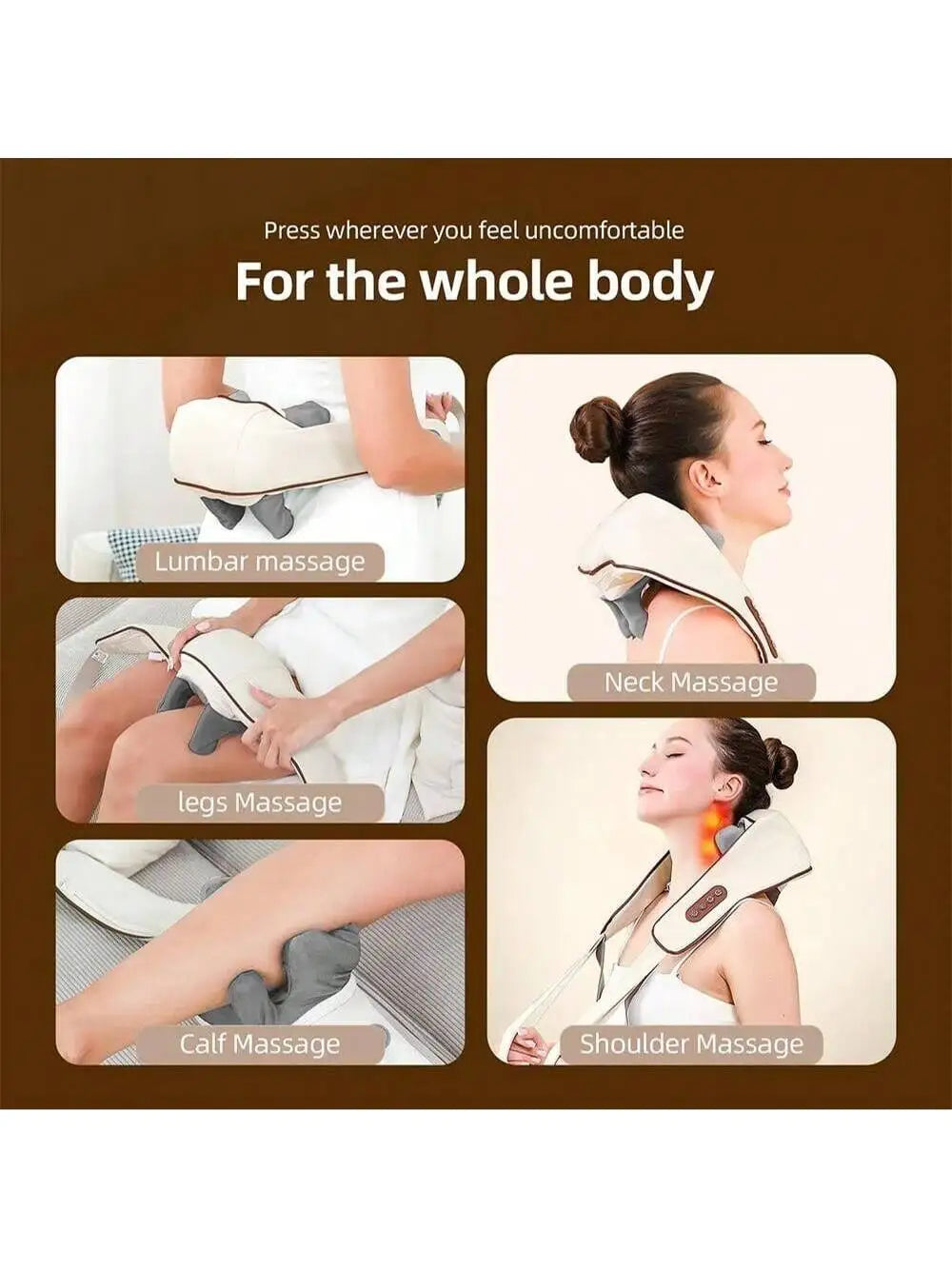 Manual Wooden Massage Roller for Full-Body Relaxation - Smarsty