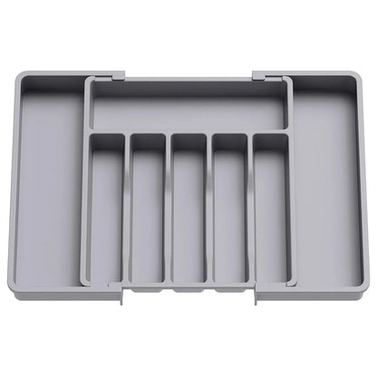 New Expandable Cutlery Drawer Organizer, Adjustable Kitchen Utensil Tray Set, Compartment Flatware Storage Divider