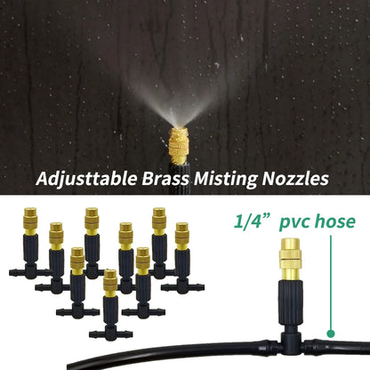 Outdoor Misting Cooling System for Garden Irrigation - Smarsty