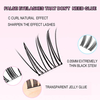 Self Adhesive Cluster Lashes for Effortless Application - Smarsty