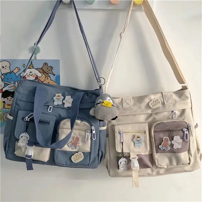 Waterproof Nylon Shoulder Bag For Women Crossbody Tote - Smarsty