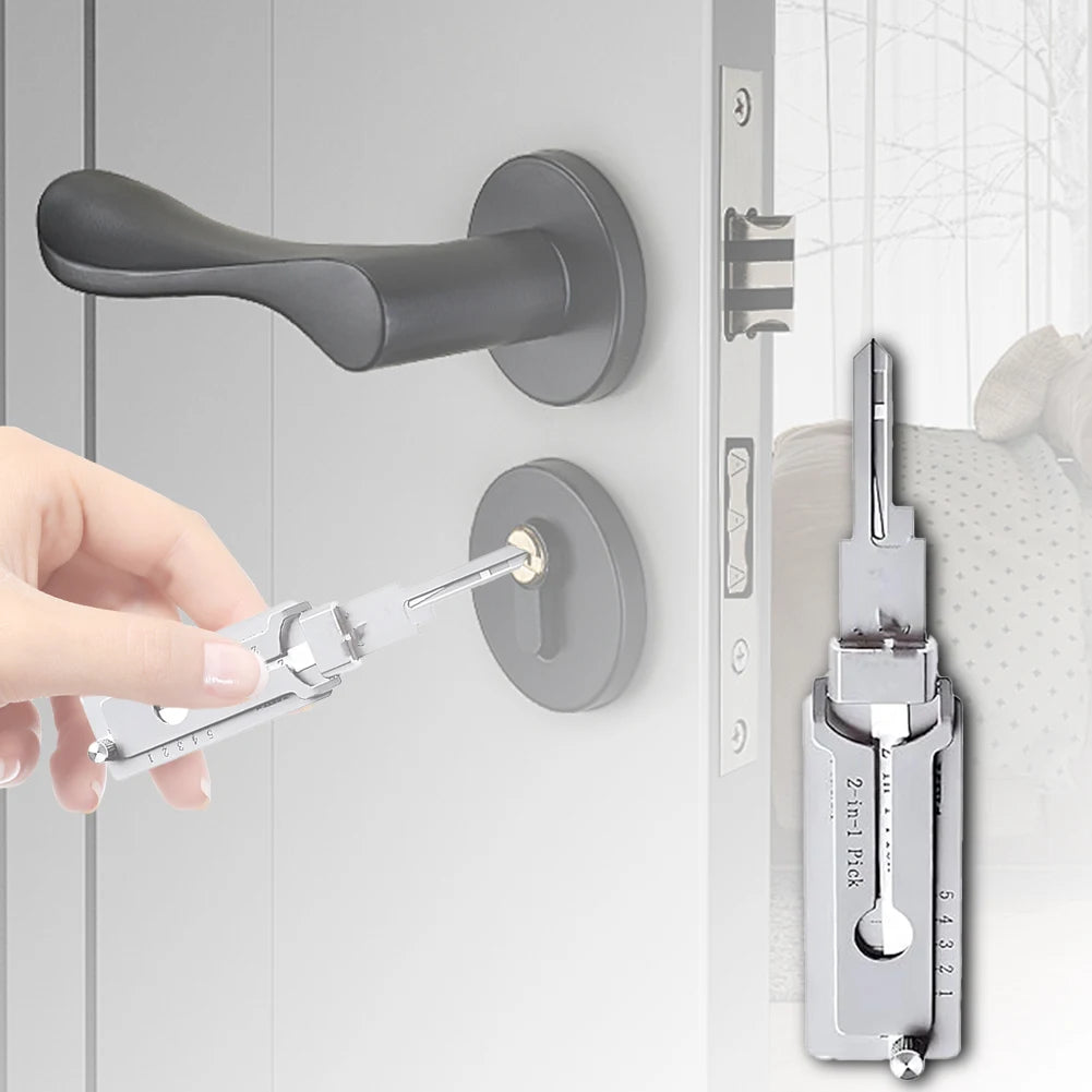 1-5pcs Stainless Steel Key Decoder SS001 O-ring Pickup Kit Pickup Hand Tool Maintenance Repair Kit