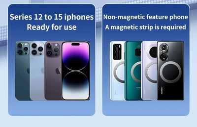Ice Cooling Magnetic Wireless Car Charger Stand For iPhone - Smarsty