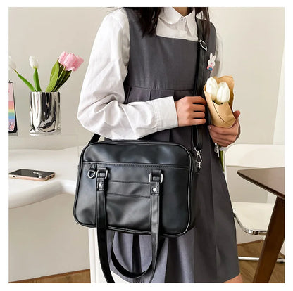 Japanese Style JK Bag Women PU Leather Crossbody Bag - Smarsty