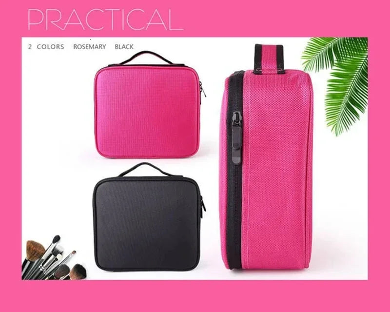 Waterproof Travel Makeup Bag for Women with Brush Storage - Smarsty