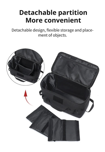 Outdoor Camping Gas Tank Storage Bag Large Capacity Ground Nail Tool Bag Gas Canister Picnic Cookware Utensils Kit Bag - Smarsty