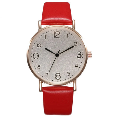 Women Casual Leather Analog Watch with Arabic Numbers - Smarsty