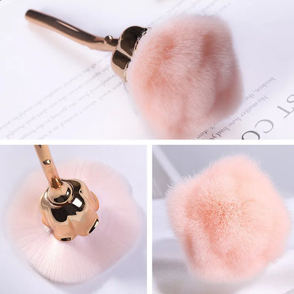 Rose-Shaped Soft Nail Dust Brush for Manicure - Smarsty