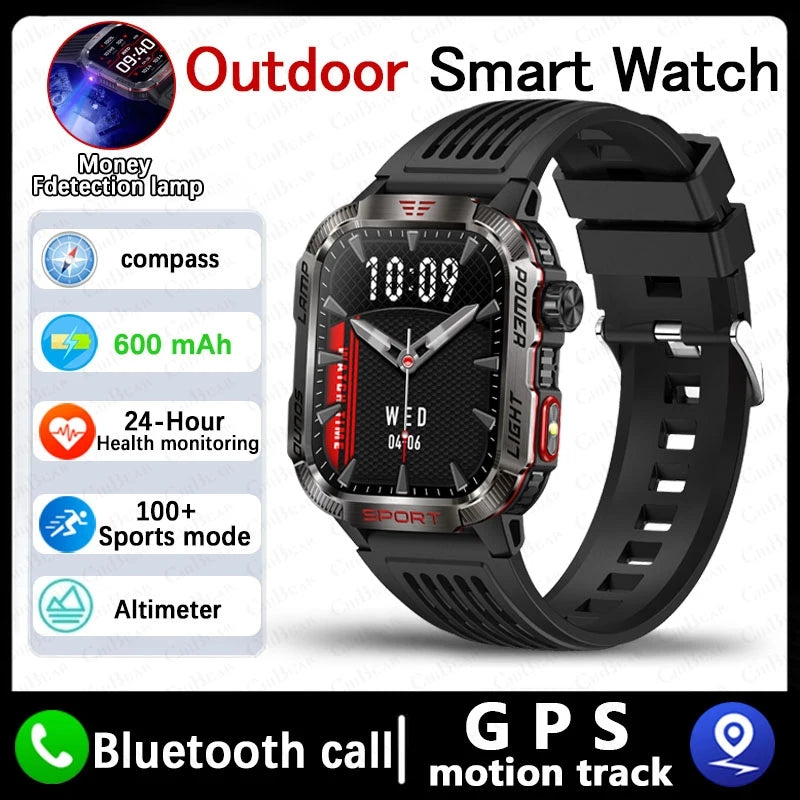 Waterproof Military GPS Smart Watch With Bluetooth Call - Smarsty