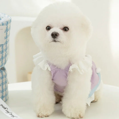 Summer Princess Dog Dress with Cute Bow for Stylish Pets - Smarsty