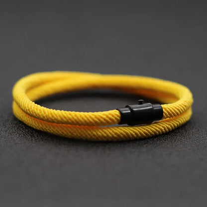 Double Layer Magnetic Buckle Men's Survival Bracelet - Smarsty