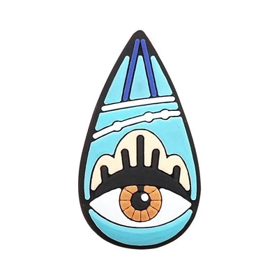 Evil Eye Shoe Charms for Crocs Accessories Blue Eyeball Monster Badge Women Buckle Kids Pins Decoration Jeans Shoes Accessories - Smarsty