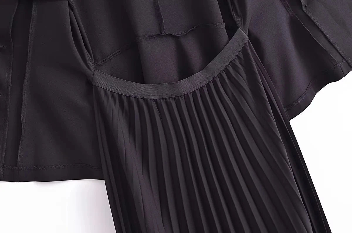 Corset Dress Women Pleated Vests Long Dresses for Women 2024 Sleeveless Office Party Dress Ruched Midi Evening Dresses - Smarsty