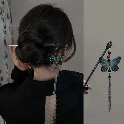 2024 Vintage Chinese Style Butterfly Hair Stick for Women - Smarsty