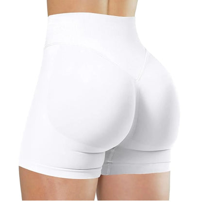 Summer High Waisted Yoga Shorts Fashionable and Sexy Running Fitness Pants Solid Color Yoga Leggings Customizable labels - Smarsty