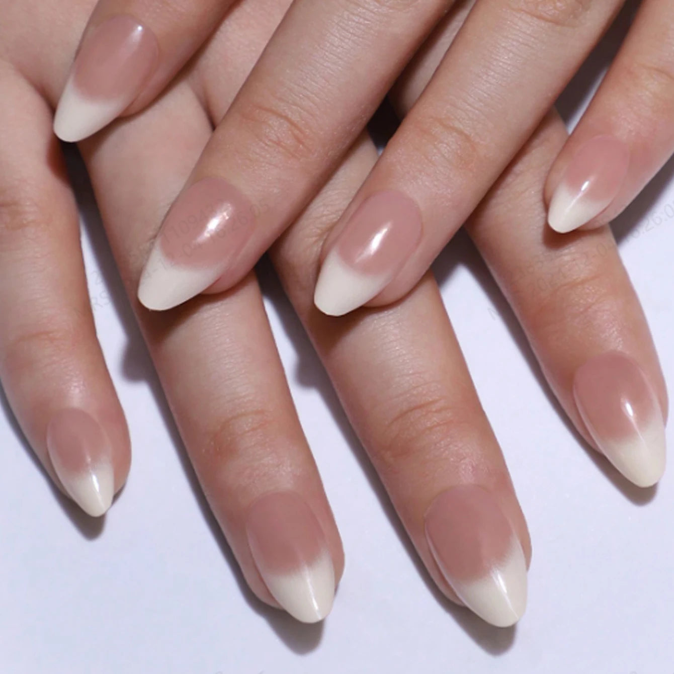 Stiletto Press On Nails Set with Black Silver Bowknot - Smarsty