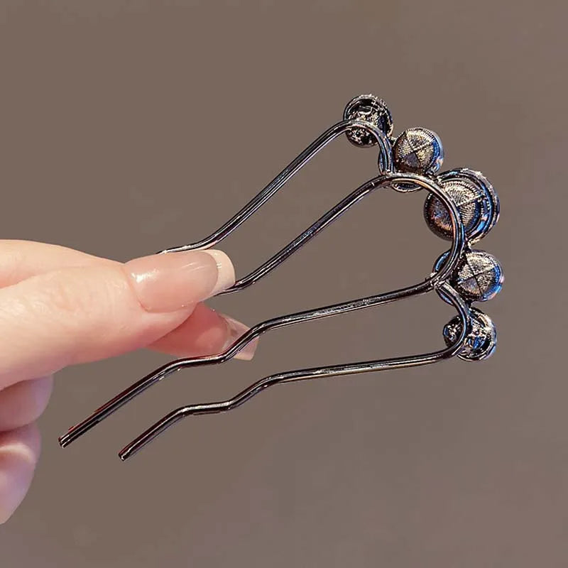 Korean U Shaped Pearl Hairpins for Elegant Styling - Smarsty
