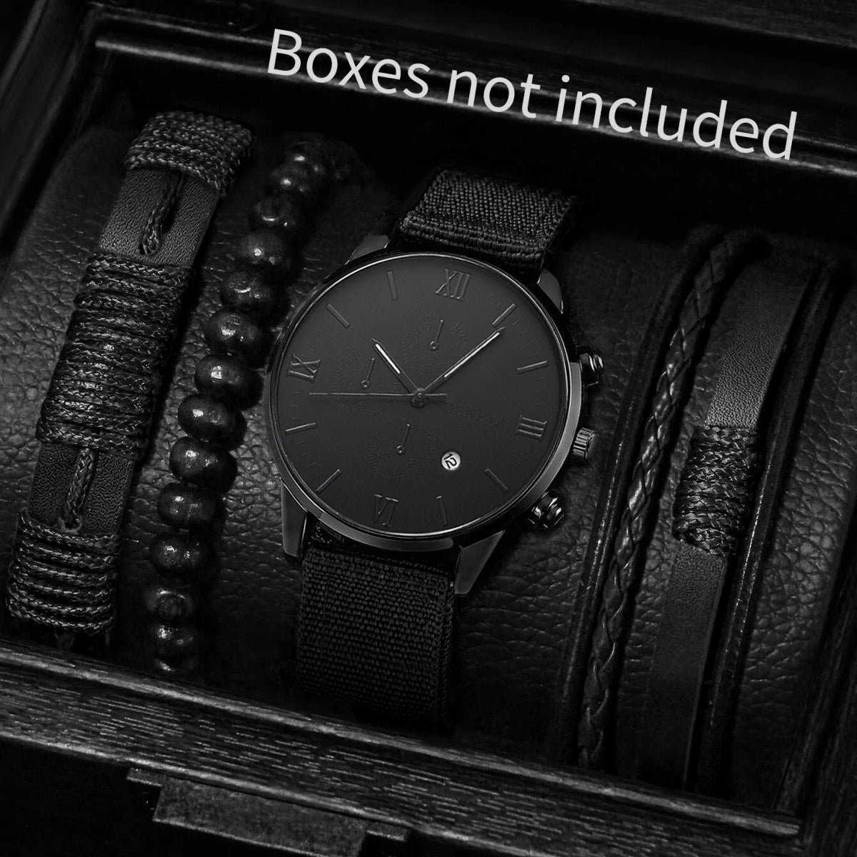 Men's Fashion Quartz Watches Set with Nylon Bands - Smarsty