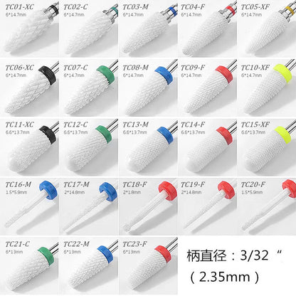 Ceramic Nail Drill Bits for Efficient Manicure and Pedicure - Smarsty