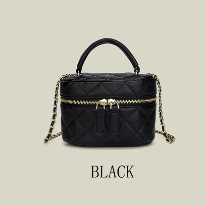 Mini Quilted Crossbody Bag PU Leather Designer Style - Smarsty