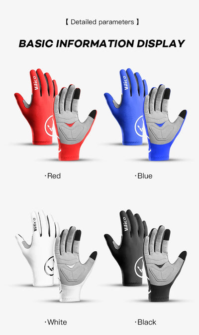 Summer Men Gloves Ice Silk Non-slip Sun Driving Glove Fishing Gloves Breathable Cycling Hiking Glove Full Finger Gloves by Smarsty