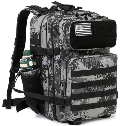 45L Tactical Backpack survival Bag Hunting MOLLE Backpack GYM For Men EDC Outdoor Hiking Rucksack Witch Bottle Holder - Smarsty
