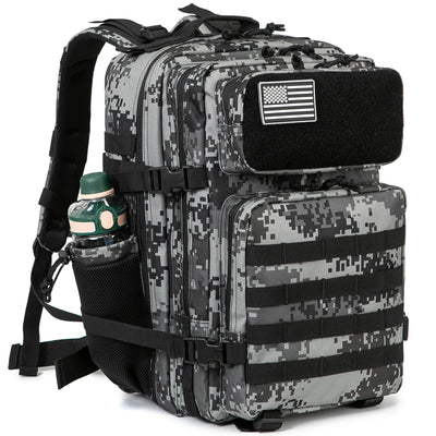 45L Tactical Backpack survival Bag Hunting MOLLE Backpack GYM For Men EDC Outdoor Hiking Rucksack Witch Bottle Holder - Smarsty