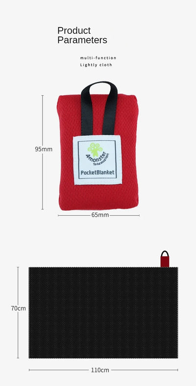 Picnic Mat Ultra-thin Moisture Resistant Waterproof Sandproof Mat Ultra Lightweight Foldable Portable Mat 70x110cm by Smarsty