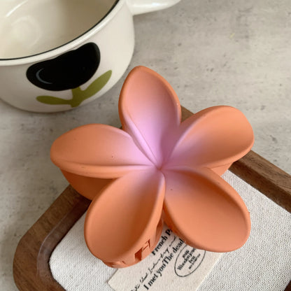 Frosted Egg Flower Hair Claw Clip Secure Hold Beach Stylish - Smarsty