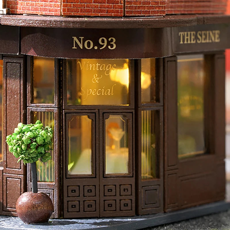 DIY Mini Wooden Doll House Assembly Building Model Pink Princess Villa Architecture Kit 3D Puzzle Dollhouse With Furniture Gifts by Smarsty