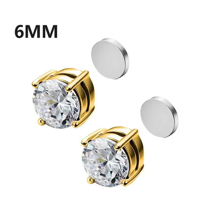 Crystal Strong Magnetic Clip Earrings Non Piercing - Smarsty