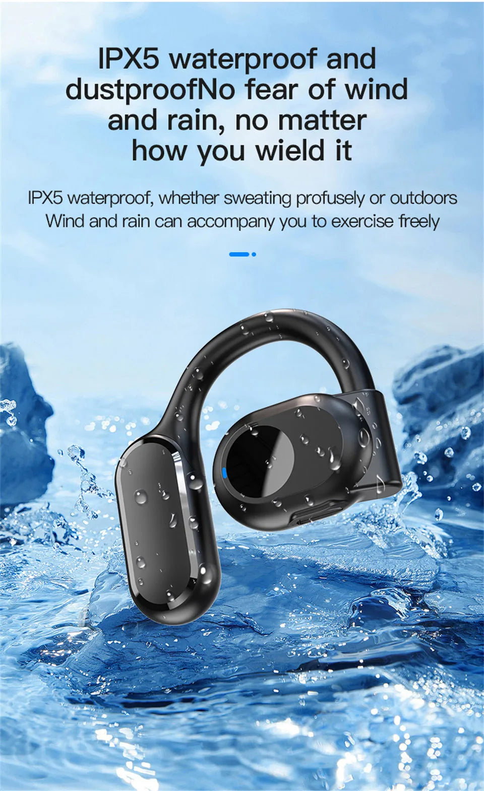 Wireless Bluetooth Headphones Bone Conduction Noise Canceling - Smarsty