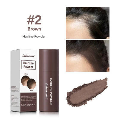 Hairline Shadow Powder Hair Waterproof Hairline Root Cover Up Natural Black Brown Eyebrow Contour Stick Repair Fill in Hair Tool - Smarsty