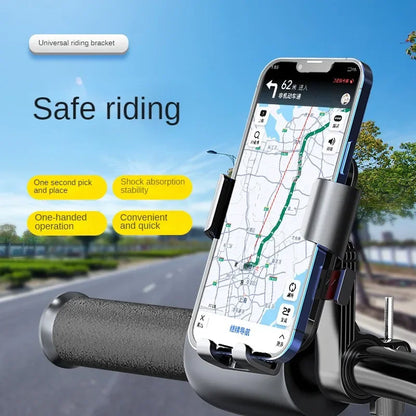 Universal Bike Phone Holder With Free Rotation Shockproof - Smarsty