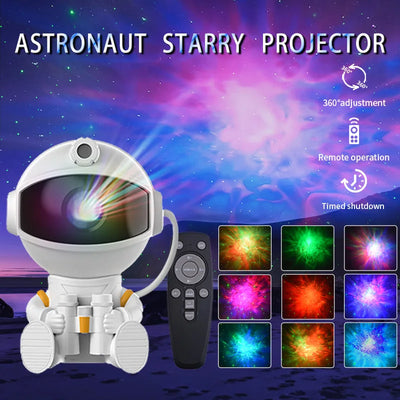Astronaut Projector Galaxy Starry Night Lights for Bedroom LED Nebula Lamp Decoration Child Adult Holiday Gift - Smarsty