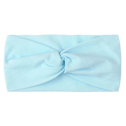Candy Color Knotted Baby Girl Headband Soft Elastic - Smarsty