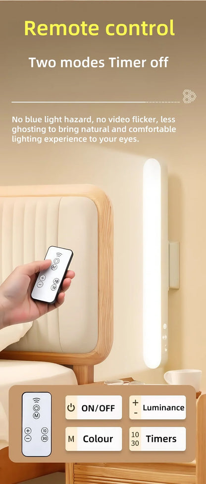 Rechargeable LED Table Lamp with Magnetic Base and Dimmable Light - Smarsty