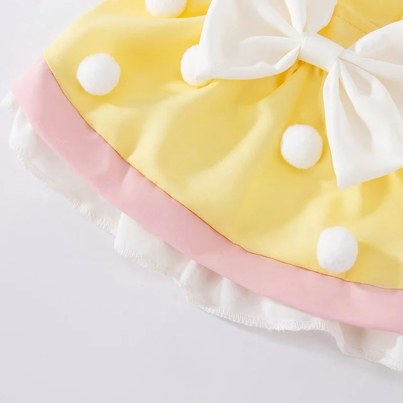 Summer Princess Dog Dress with Cute Bow for Stylish Pets - Smarsty