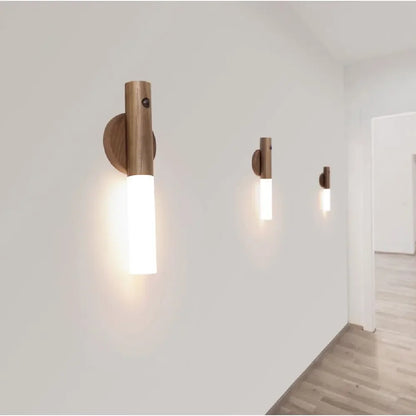 Intelligent Wooden Magnetic LED Night Light for Safety - Smarsty