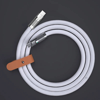 120w 6a Super Fast Charge PD Type C Liquid Silicone Cable Quick Charge 1M 2M Usb Cable Usb C to C Charger Cable - Smarsty