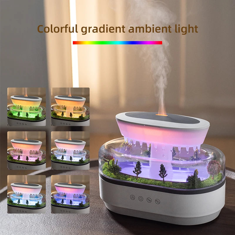 Rain Cloud Aroma Diffuser With 7 Color Night Light - Smarsty