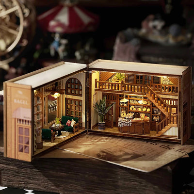 Wooden Miniature Doll House 3D Puzzle Assembly Building Model Kit Small Room Toys Home With Furniture Lighting Wooden Craft Gift by Smarsty