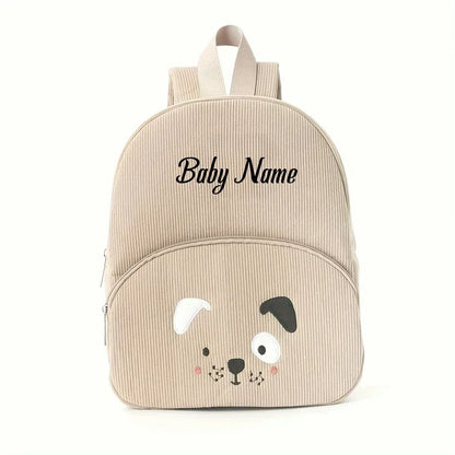 Custom Name Toddler Backpack Cartoon Bear Large Capacity - Smarsty