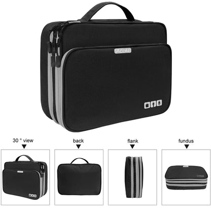 Multi Layer Electronic Accessories Organizer for Travel - Smarsty