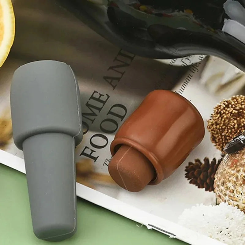 Reusable Silicone Wine Stoppers Keep Champagne Fresh - Smarsty