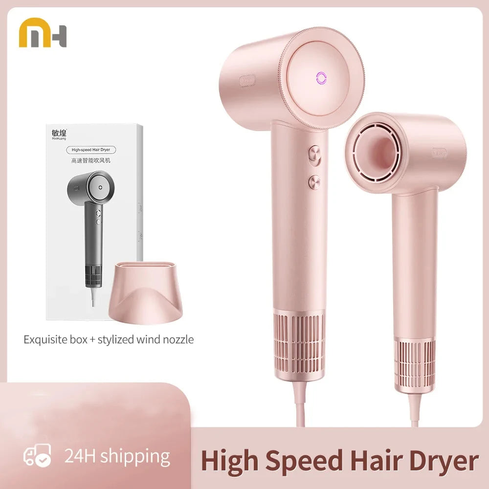 High Speed 1600W Electric Hair Dryer with Adjustable Temperature - Smarsty