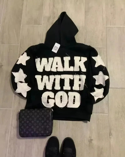 American Y2K New Fashion Trend Fleece Padded Zipper Hoodie Women Street Hip Hop Joker Loose Sweatshirt Couple Casual Punk Hoodie - Smarsty